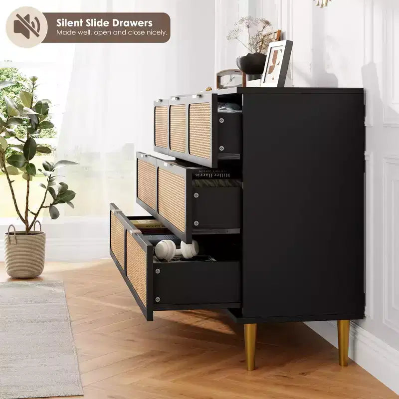 Commodes en rotin