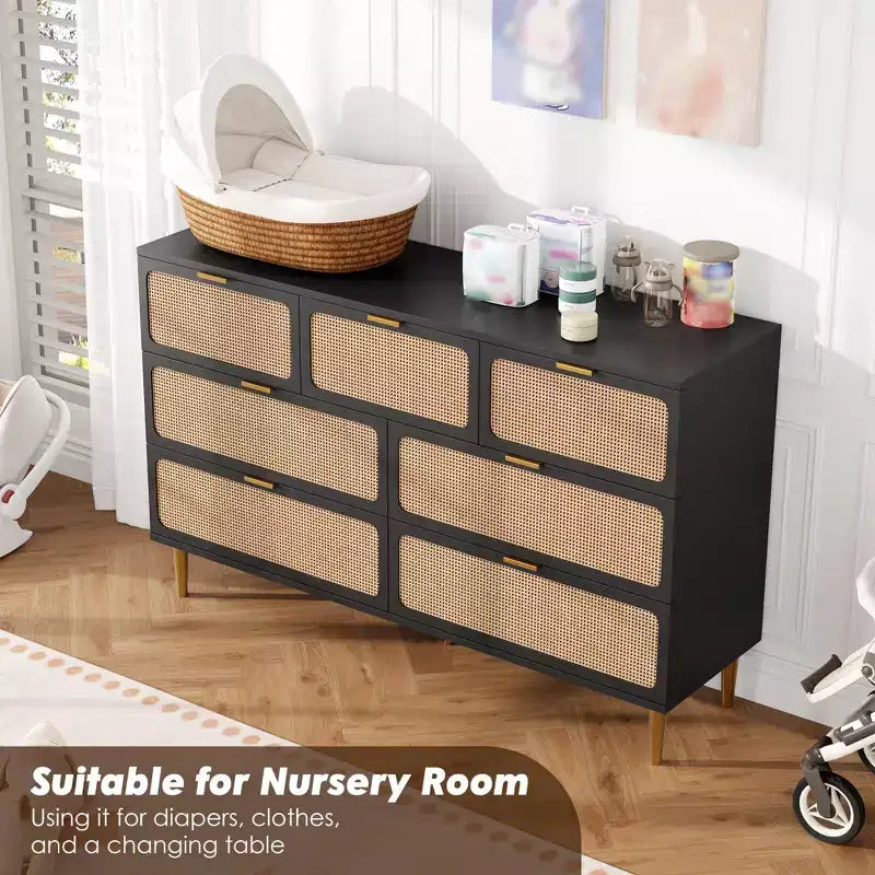 Commodes en rotin