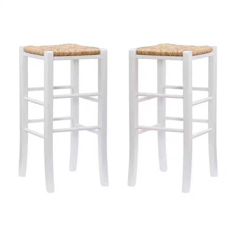 Tabouret de bar sans dossier blanc