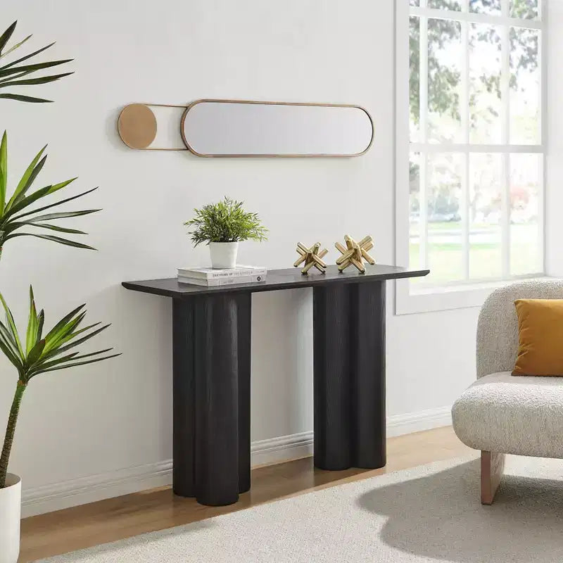 Miroir Mural Ovale en Laiton Antique Moderne