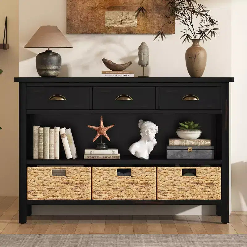 Console Rétro en Bois