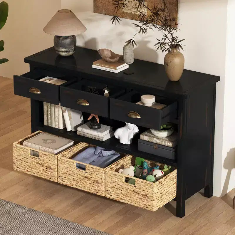 Console Rétro en Bois