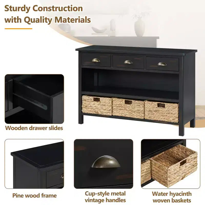 Console Rétro en Bois