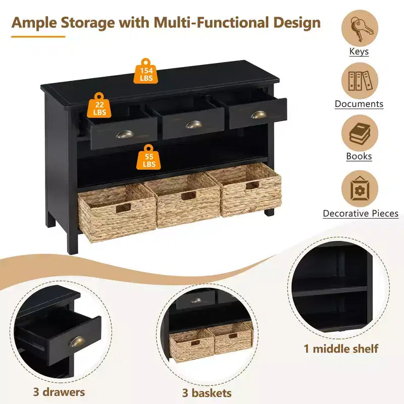 Console Rétro en Bois