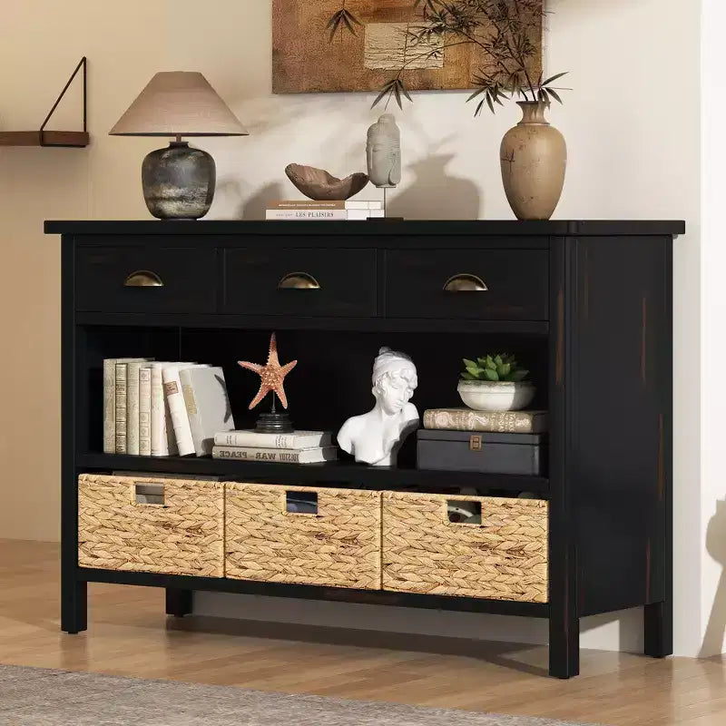 Console Rétro en Bois