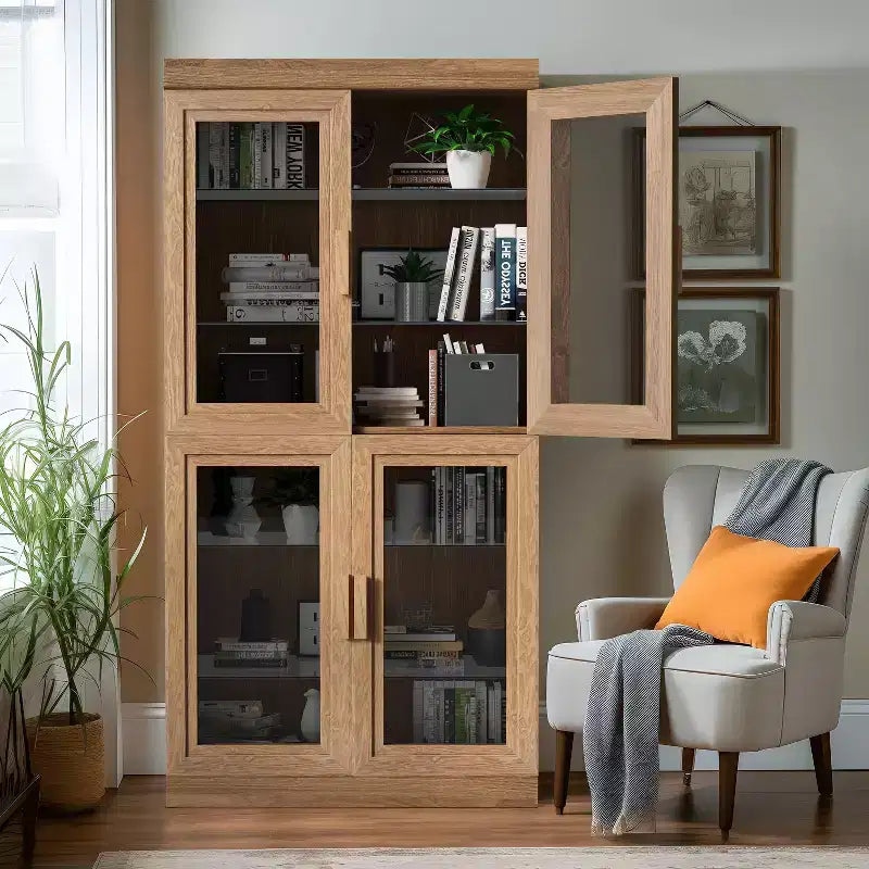 Meuble de rangement bibliothèque en bois moderne