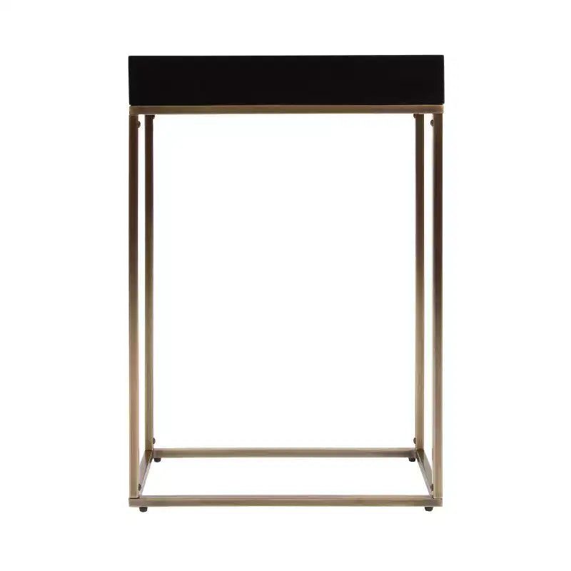 Table d'appoint fine en bois et métal