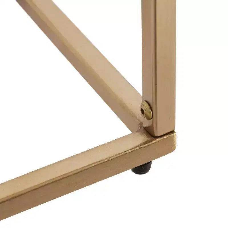 Table d'appoint fine en bois et métal
