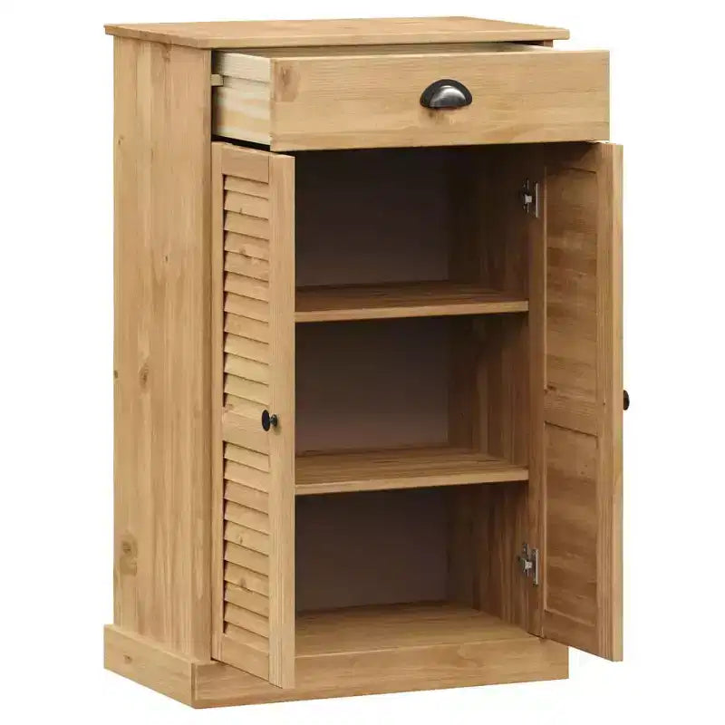 vidaXL Shoe Cabinet Shoe Storage Organizer with Doors VIGO Solid Wood Pine