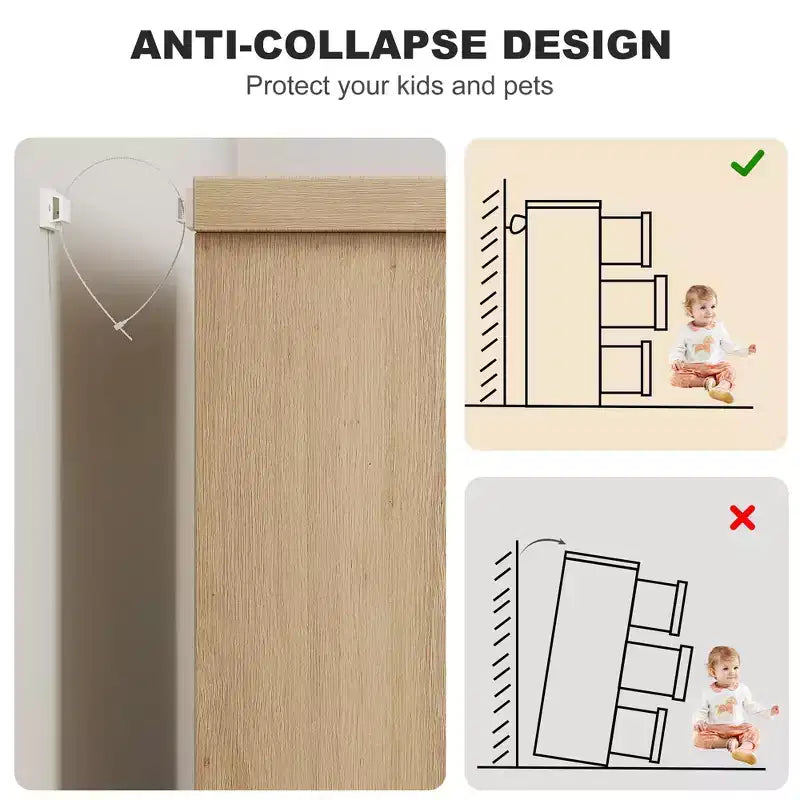 7 Drawer Dresser for Bedroom, Natural Modern Double Dresser Organizer with Embedded Handles Design, Wooden Chest of Drawers for Living Room