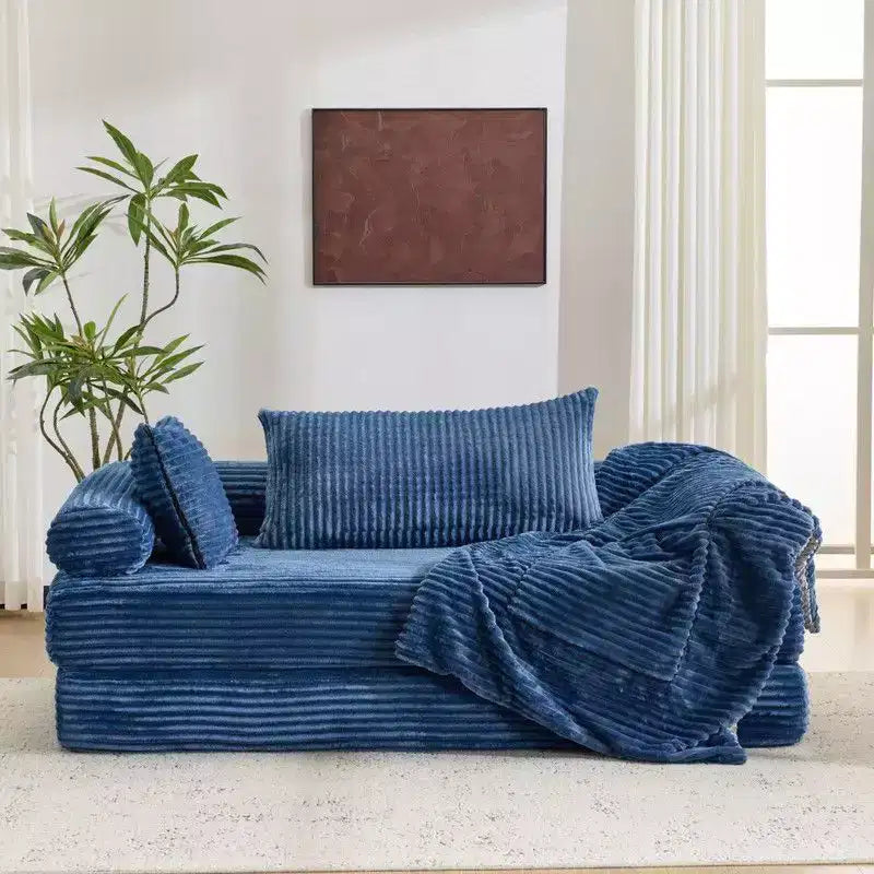 Karl Home |Modern King Size Convertible Sleeper Sofa Stackable Corduroy Sofa Bed