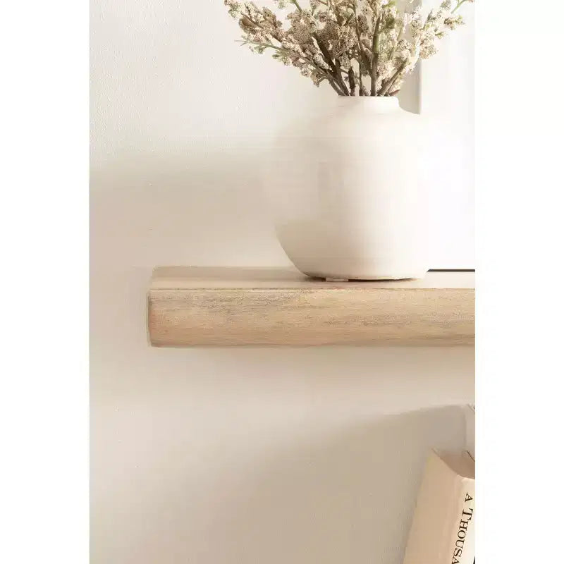 Kate and Laurel Burena Wood Floating Shelves, Natural, 2 Piece 24 Inch