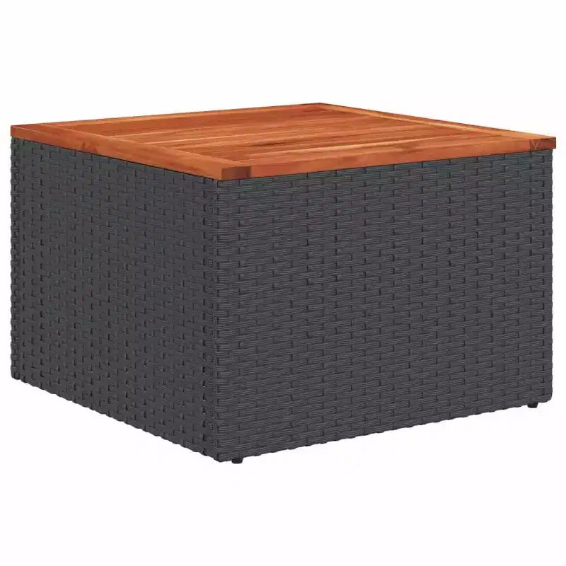 vidaXL Outdoor Sofa Set Solid Acacia Wood and Polyester Natural