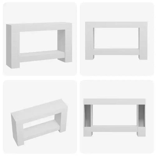 Acekool Farmhouse Console Table for Entryway, 2-Tier Sofa Table with Storage Shelf, Long Rustic Hallway Console Table for Living Room
