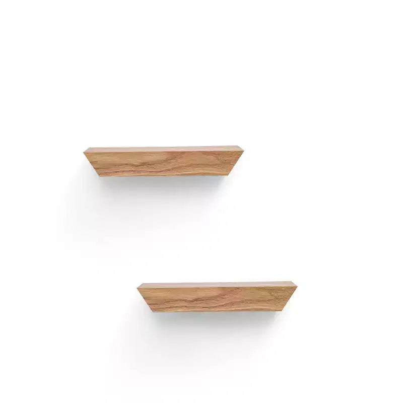 11.81 Maple Floating Shelf C invisible-bracket wood wall mount, perfect bathroom/bedroom/kitchen dcor or book/plant display, easy install.