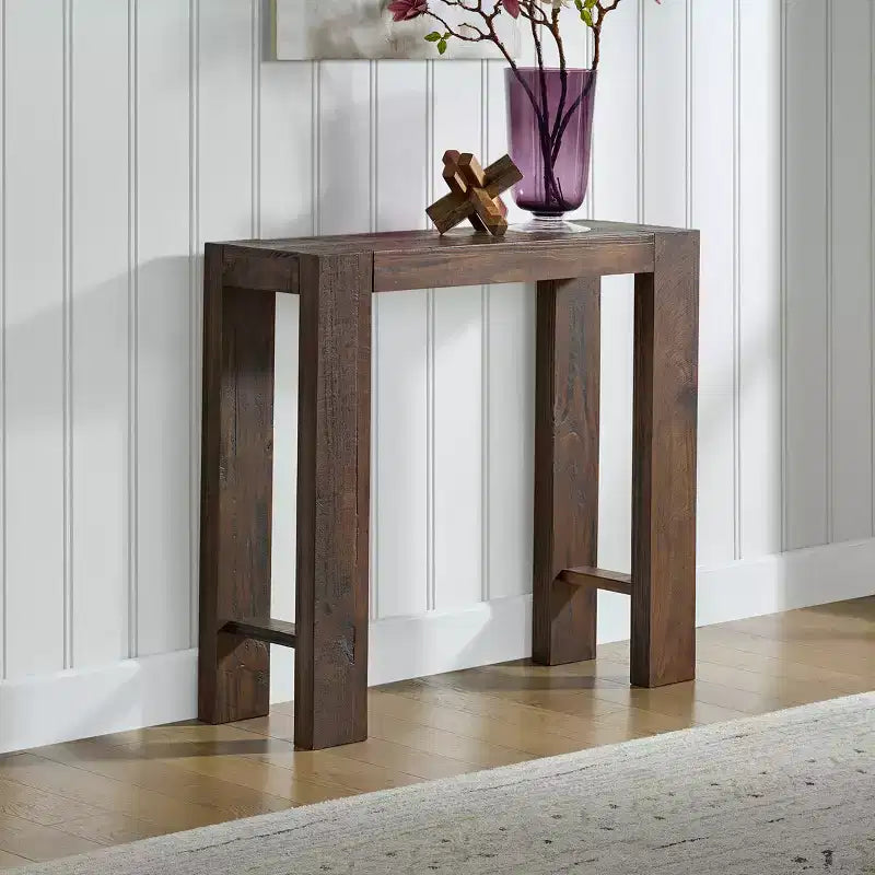 Alaterre Furniture Classic Solid Wood Console Table - 36 Inch Modern Farmhouse Small Entryway Table