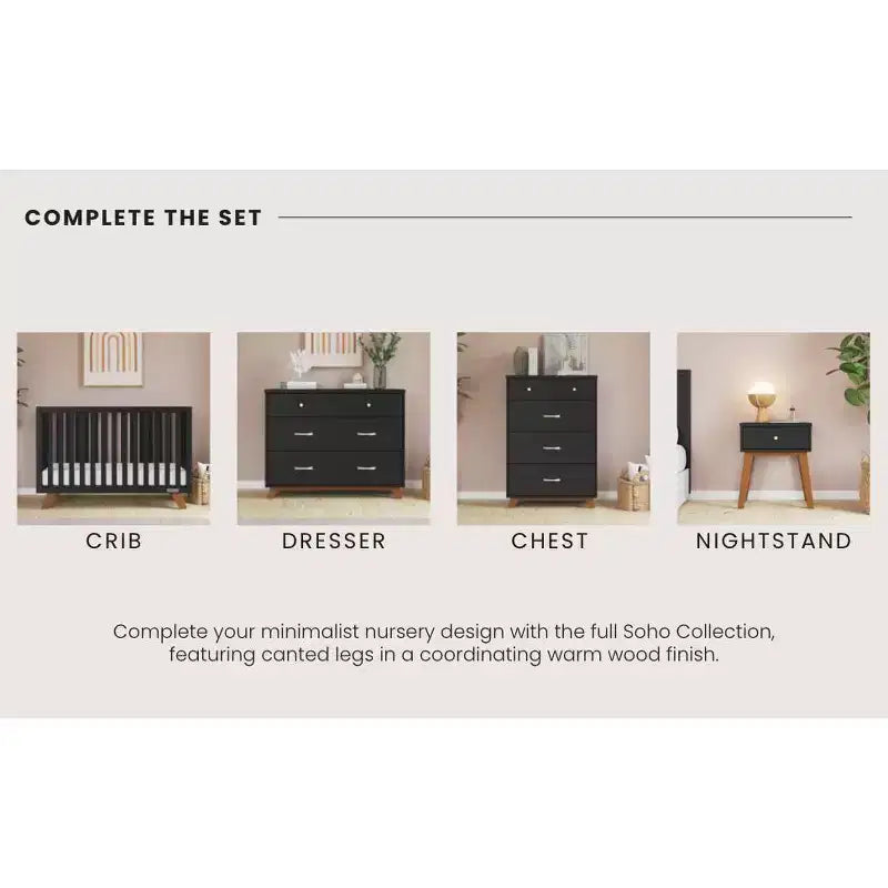 Child Craft SOHO 4 Drawer Chest for Nursery or Bedroom, Plenty of Storage, Anti-Tip Kit Included to Prevent Tipping, Non-Toxic, Baby Safe Finish