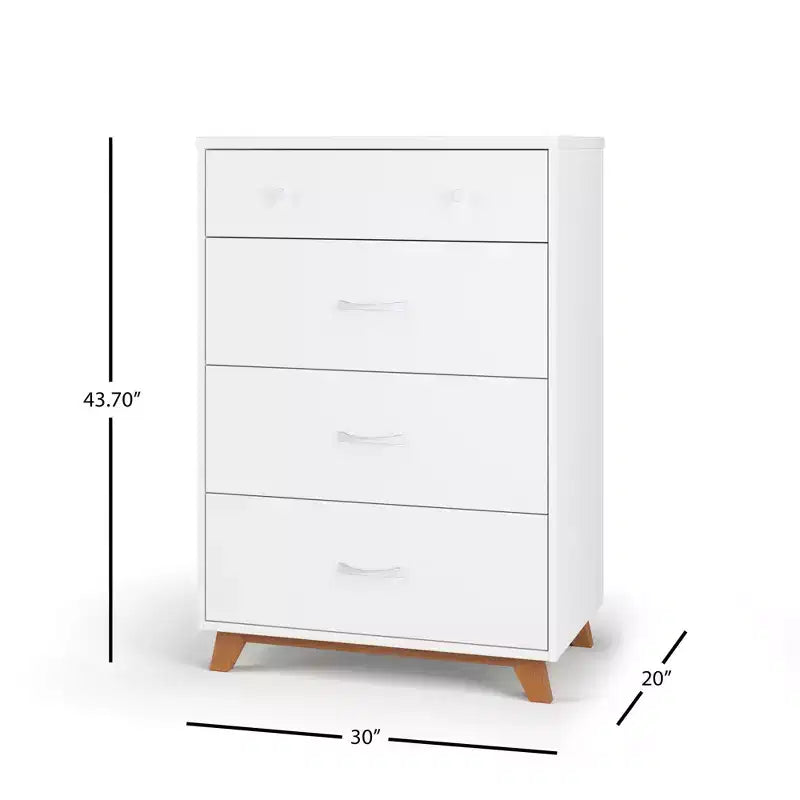 Child Craft SOHO 4 Drawer Chest for Nursery or Bedroom, Plenty of Storage, Anti-Tip Kit Included to Prevent Tipping, Non-Toxic, Baby Safe Finish