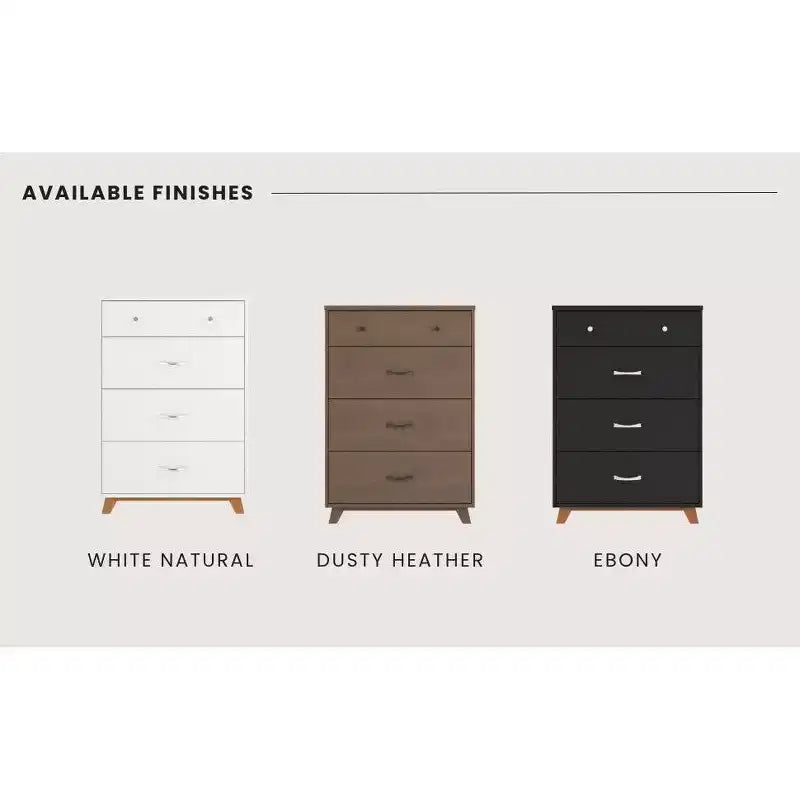 Child Craft SOHO 4 Drawer Chest for Nursery or Bedroom, Plenty of Storage, Anti-Tip Kit Included to Prevent Tipping, Non-Toxic, Baby Safe Finish