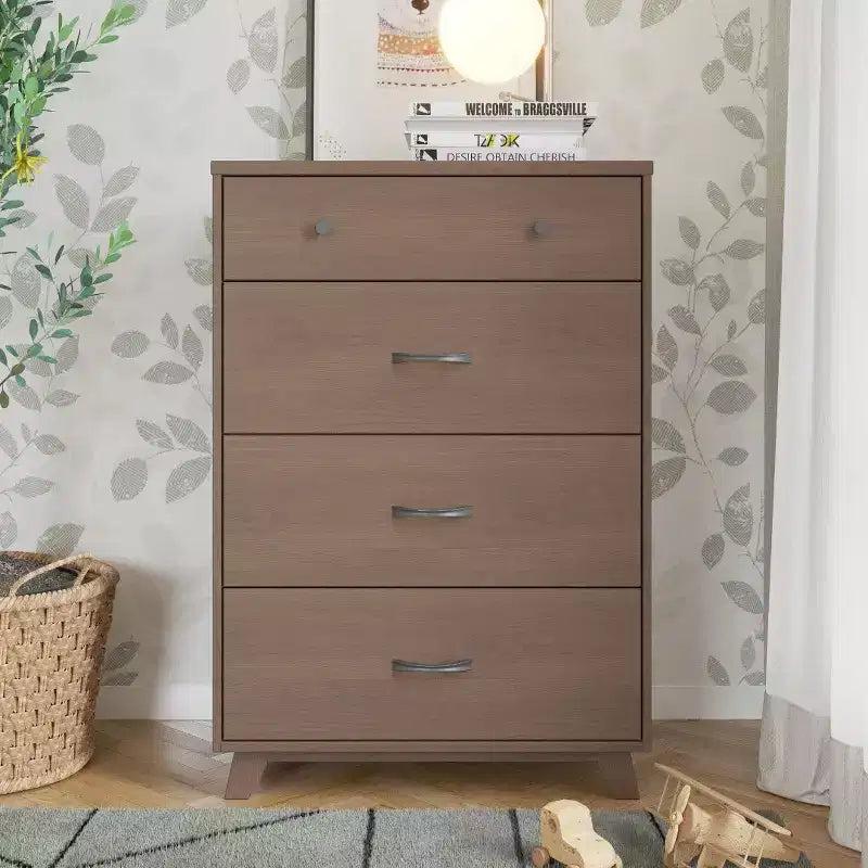 Child Craft SOHO 4 Drawer Chest for Nursery or Bedroom, Plenty of Storage, Anti-Tip Kit Included to Prevent Tipping, Non-Toxic, Baby Safe Finish