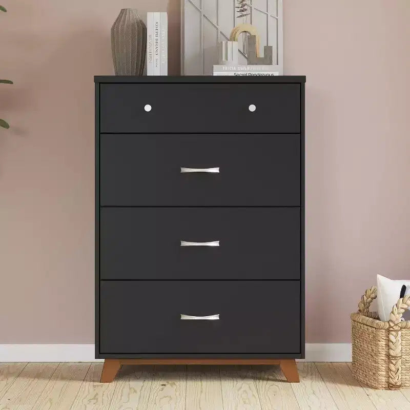 Child Craft SOHO 4 Drawer Chest for Nursery or Bedroom, Plenty of Storage, Anti-Tip Kit Included to Prevent Tipping, Non-Toxic, Baby Safe Finish
