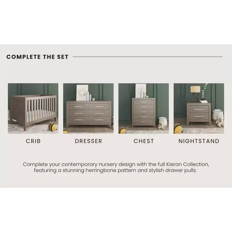 Child Craft Kieran 5 Drawer Chest for Nursery or Bedroom, Plenty of Storage, Anti-Tip Kit Included to Prevent Tipping, Non-Toxic, Baby Safe Finish