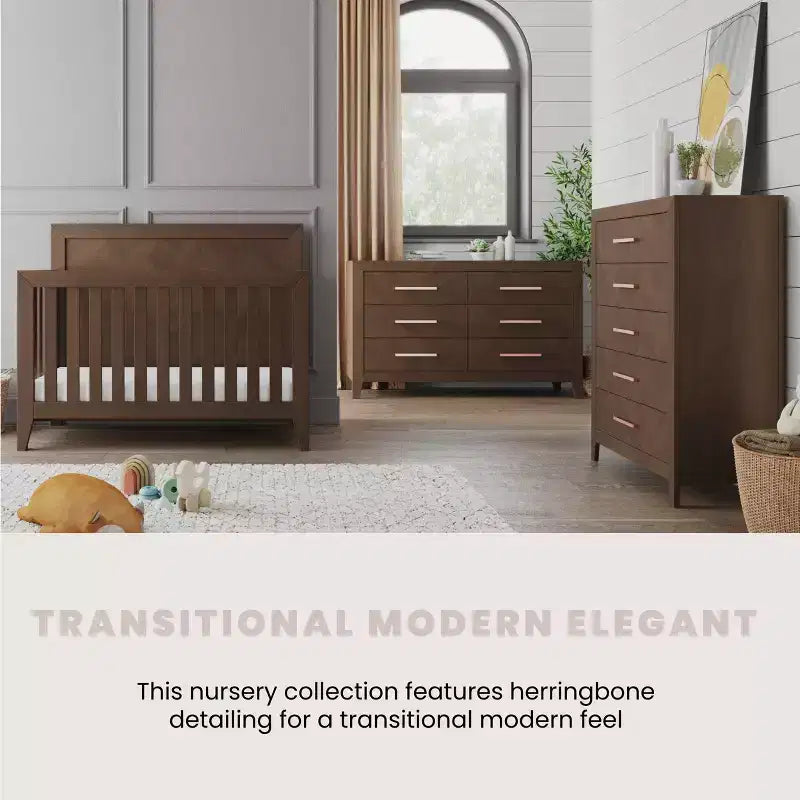 Child Craft Kieran 5 Drawer Chest for Nursery or Bedroom, Plenty of Storage, Anti-Tip Kit Included to Prevent Tipping, Non-Toxic, Baby Safe Finish