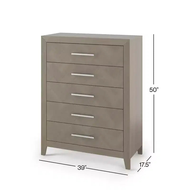 Child Craft Kieran 5 Drawer Chest for Nursery or Bedroom, Plenty of Storage, Anti-Tip Kit Included to Prevent Tipping, Non-Toxic, Baby Safe Finish