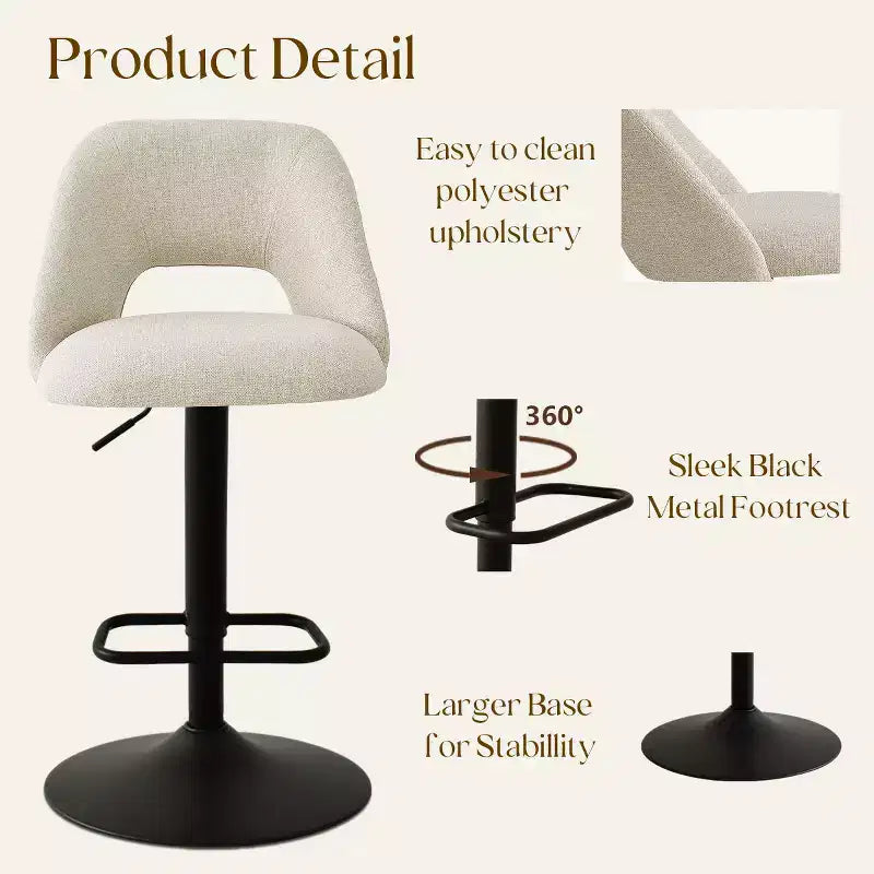 Tabourets de bar pivotants