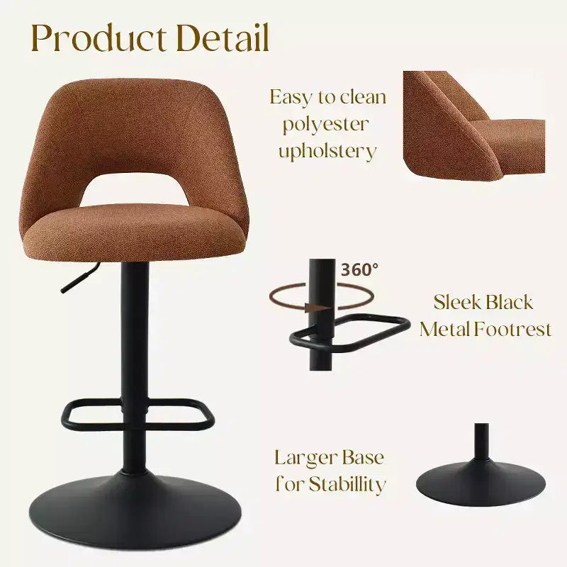 Tabourets de bar pivotants