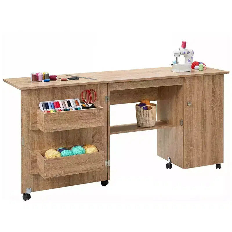 Table de couture pliante et station d'artisanat portable