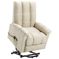 vidaXL Power Lift Chair Black 100% polyester plywood iron PP cotton