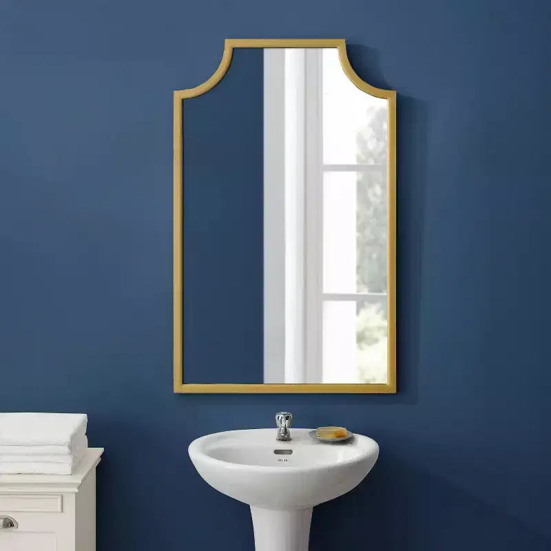 Miroir Mural Doré