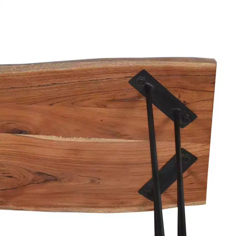 Meuble TV en bois naturel à bords bruts