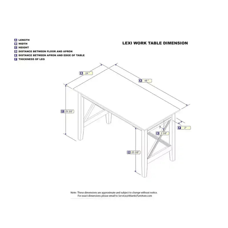 Bureau au look moderne marron