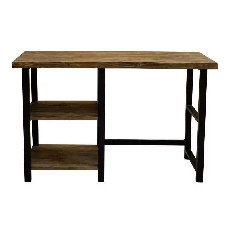 Bureau en métal et bois massif