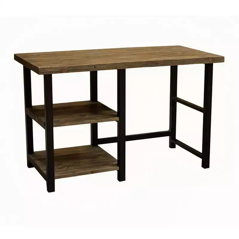 Bureau en métal et bois massif