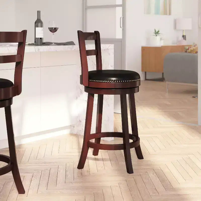 Tabouret de comptoir en bois