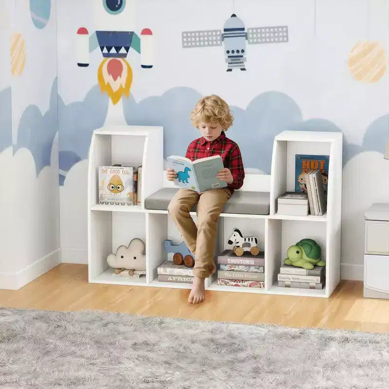 Étagère à livres pour enfants avec coin lecture